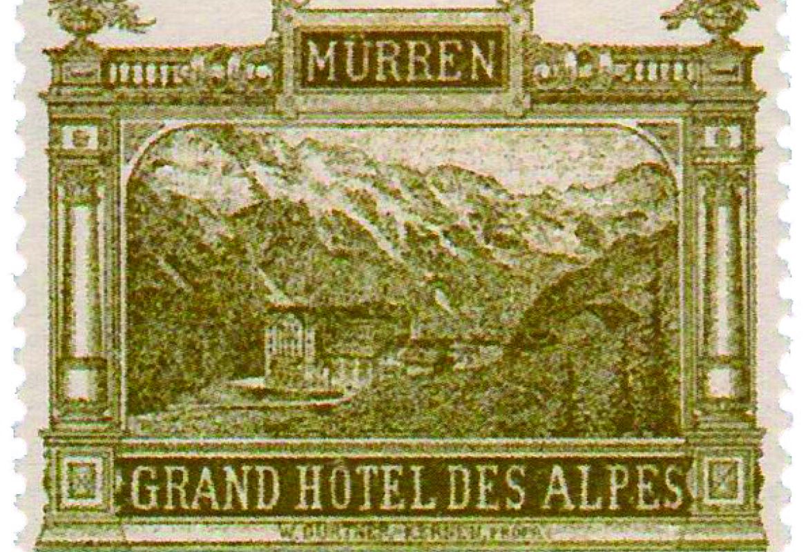 vignette de l'hôtel du Grand Hôtel des Alpes à Mürren.