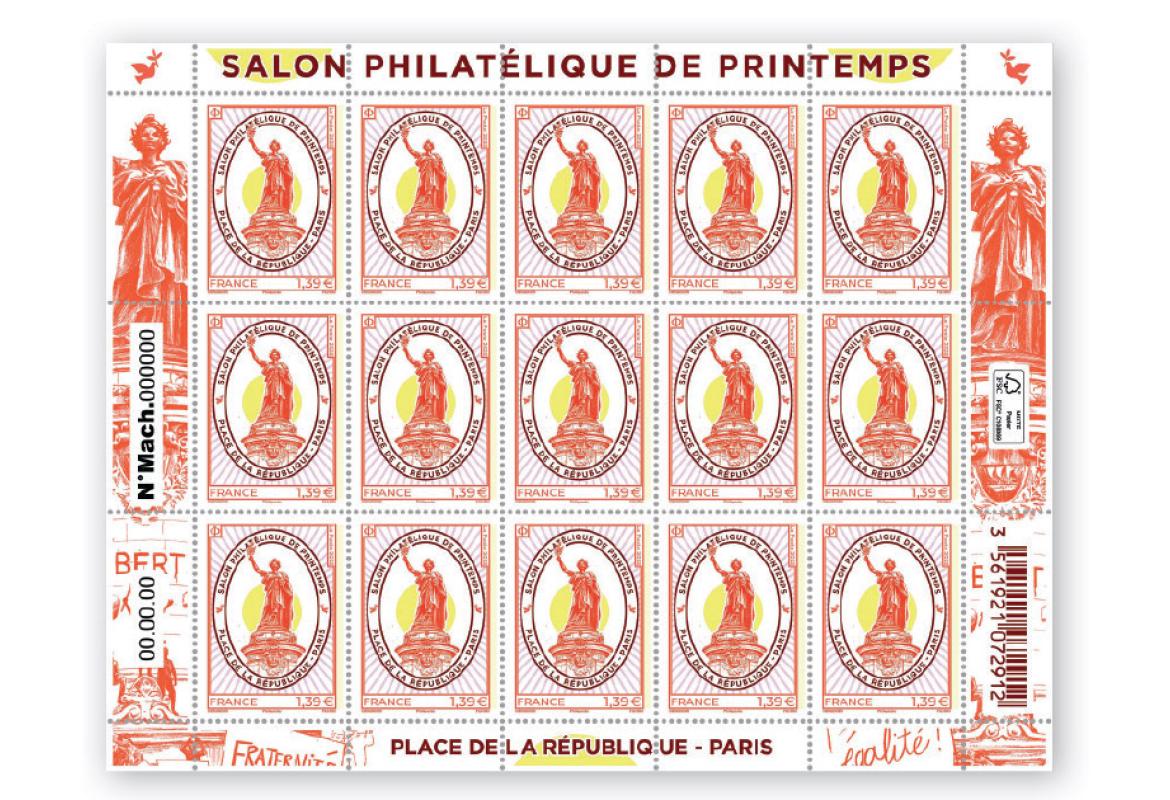 Le Salon Philatélique de Printemps se déroule à Paris. Pour l’occasion, La Poste émet un timbre sur un lieu ou monument emblématique de la capitale.
