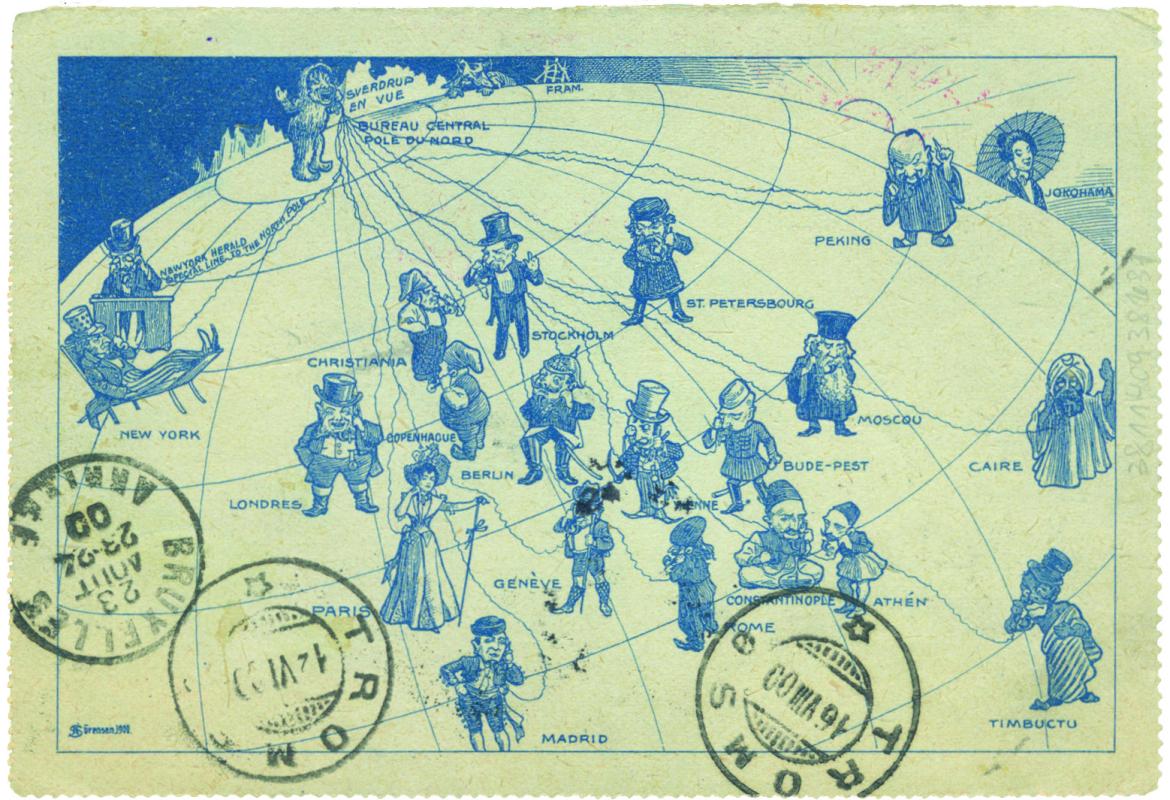 3. Illustration extérieure de la carte-lettre. Le dessin est signé A Sörensen, 1900.